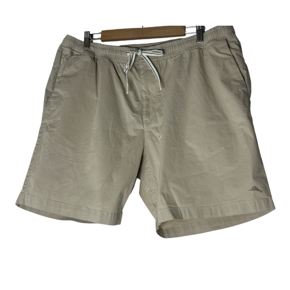 Tommy Bahama Shorts Mens Size 2X Beige Casual‎ Stretch Beach Outdoor Vacation